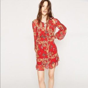 Butterfly-Print Silk Dress by The Kooples